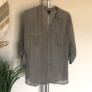 Torrid Sheer Top Size 2X Gray